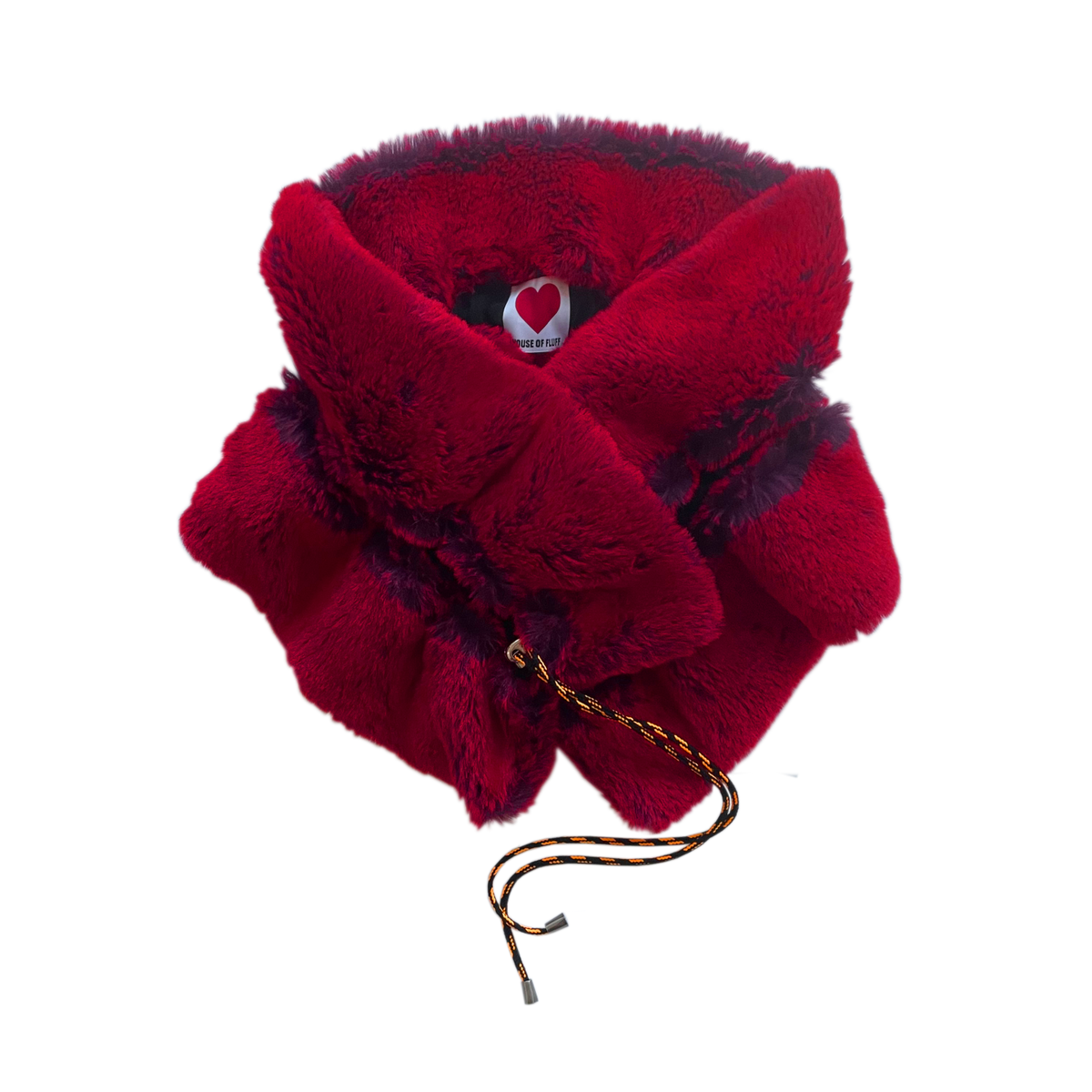 BIOFUR™ Red Fox Drawstring Scarf– House of Fluff