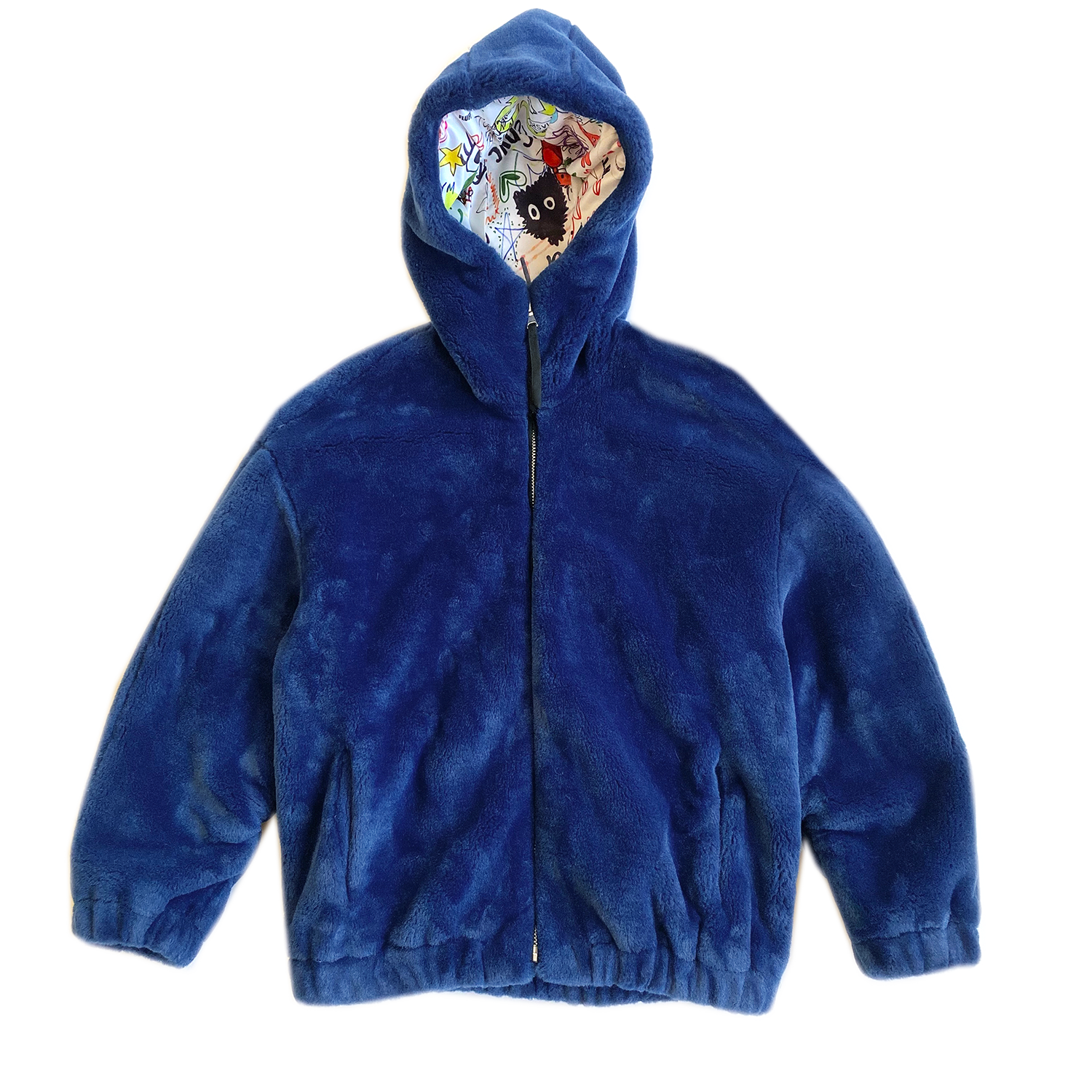 BIOFUR™ Zip Front "Ski" Jacket - Marine Blue - House of Fluff